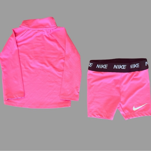 Nike Toddler Girls Dri-FIT 2-Piece Athletic Set | 12 Months | Pink | Like New - Picture 2 of 5